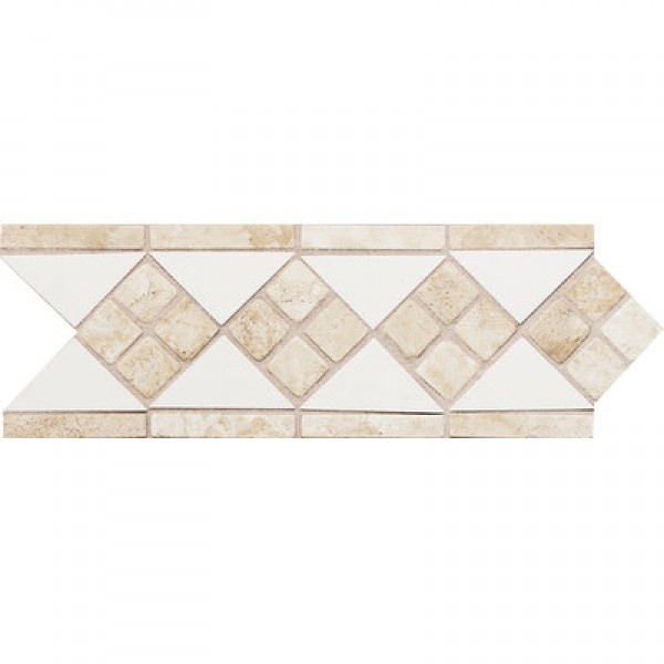 Bordür Dekoratif Mermer Traverten Mozaik -DT1324